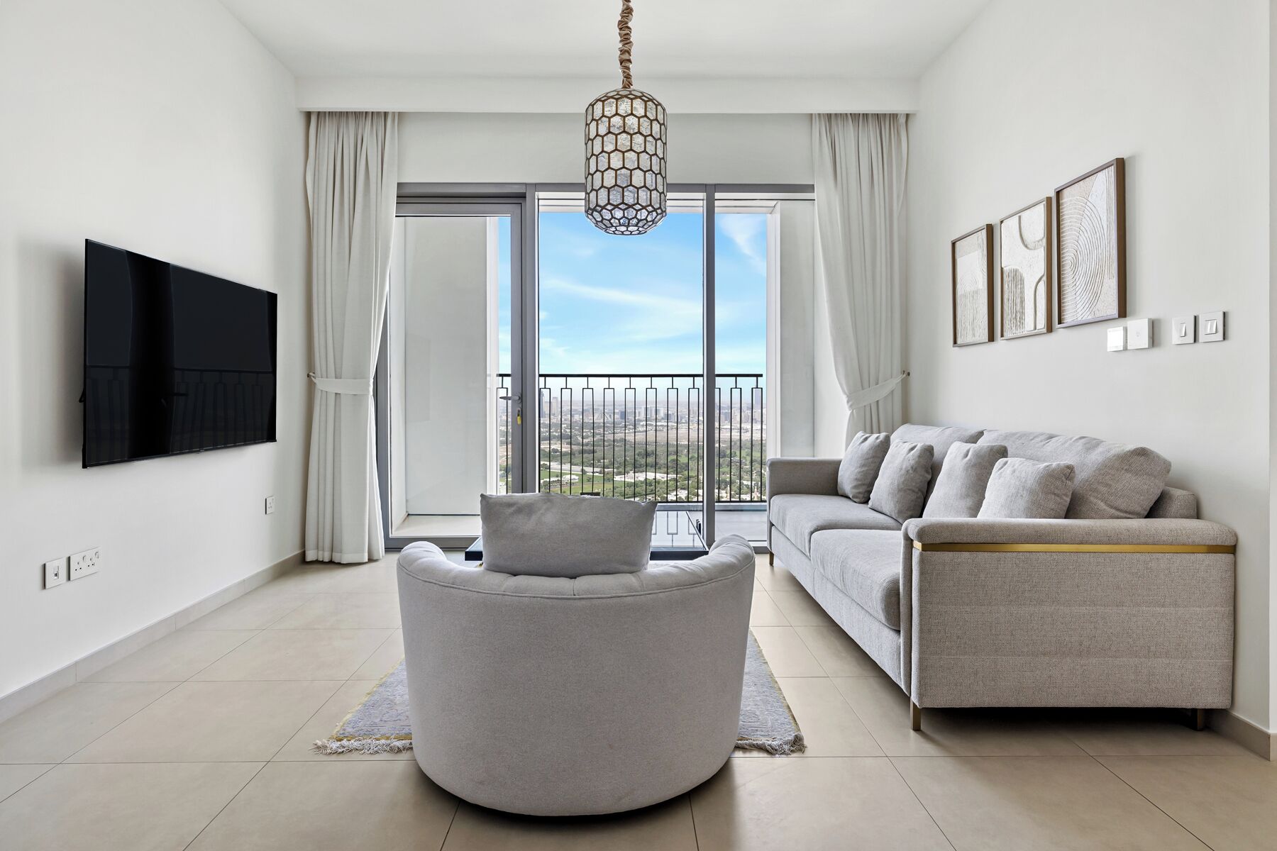 Apartamento Deluxe, balcón, vistas al desierto | Zona de estar