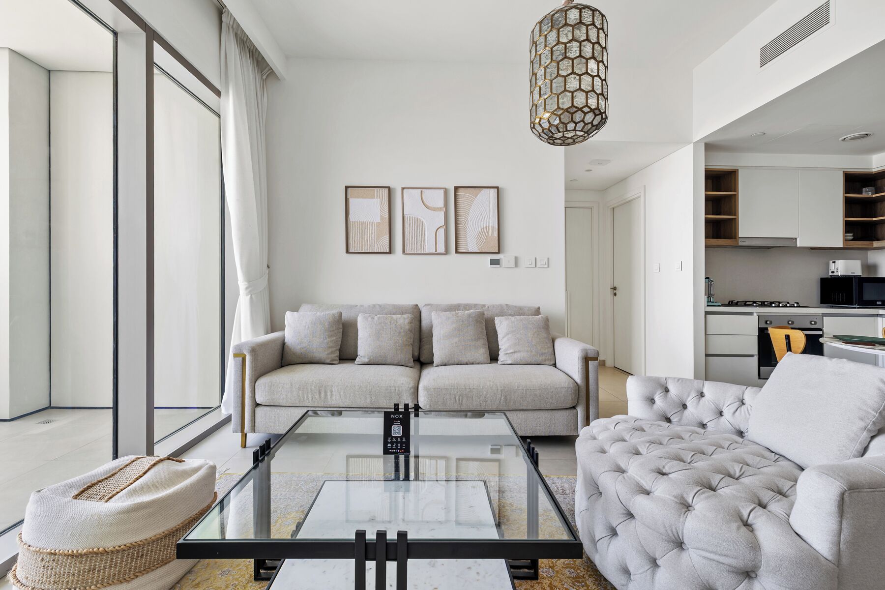 Deluxe-Apartment, Balkon, Blick auf die Wüste | Wohnbereich