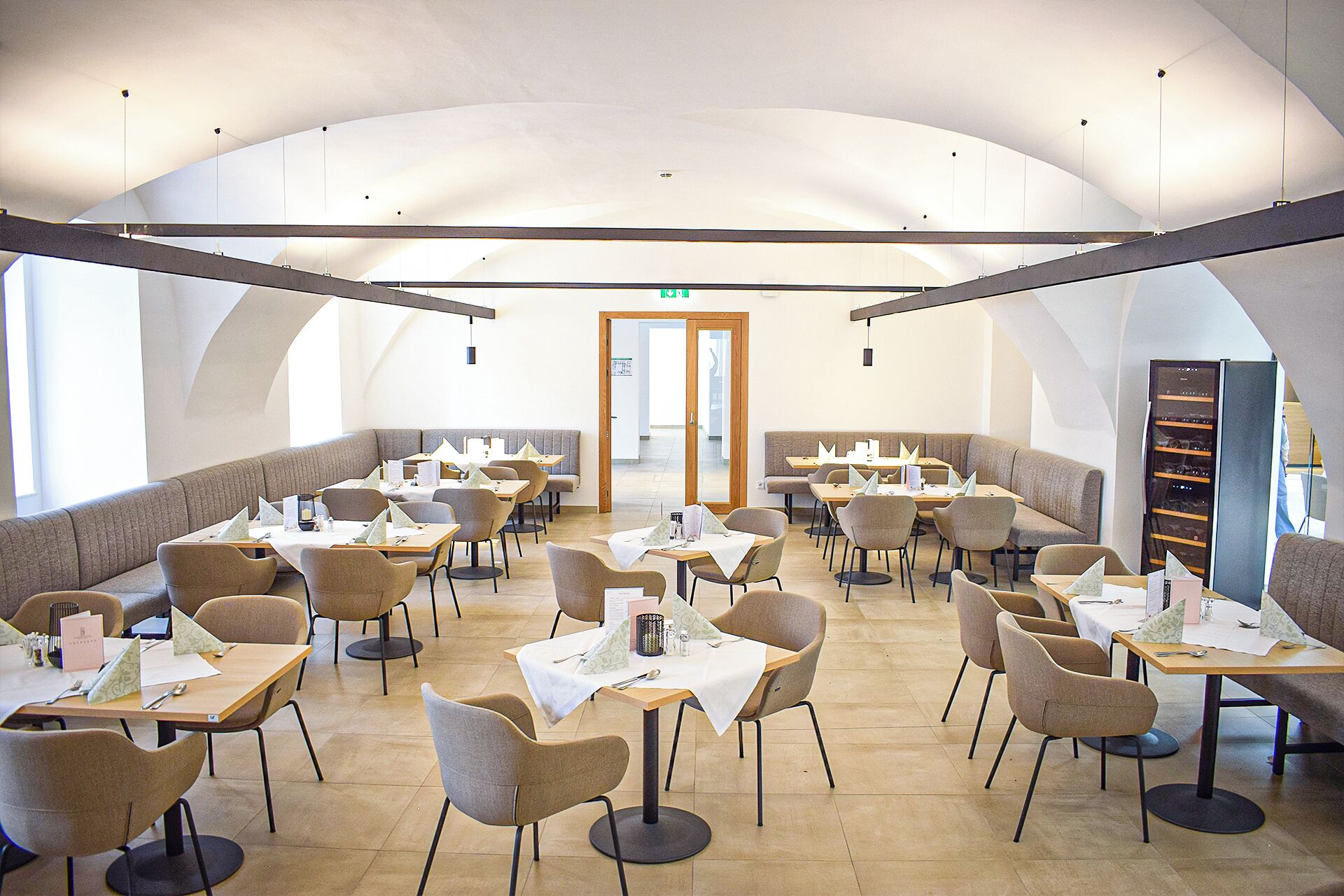 Frokost, lunsj og middag serveres