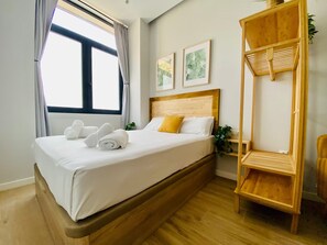 Strykejern/-brett, wi-fi (inkludert) og sengetøy