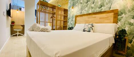 Wi-fi (inkludert) og sengetøy