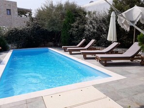 Family Apartment, Private Pool, Beach View | Pool | 2 outdoor pools - THEROS CASA LOGARAS (Paros)