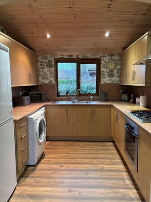 Cabin, 2 Bedrooms, Accessible, Balcony | Interior - Luxury log Cabin With hot Tub- York (York)