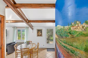 Dining - Gîte “Le Galabre” with Mountain View, Wi-Fi, and Air Conditioning (La Robine sur Galabre)