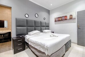 Blackout curtains, iron/ironing board, free WiFi