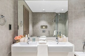 Apartment, Balcony, City View | Bathroom - Refined 2BR Apartment District One MBR (Dubai)