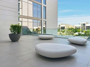 Terrace/patio - Refined 2BR Apartment District One MBR (Dubai)