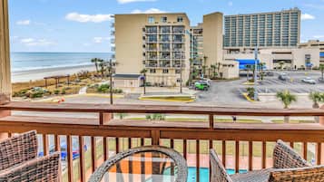 Appart'hÎtel Signature, 2 chambres, balcon, vue partielle sur l'océan | Balcon