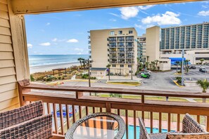 Signature Condo, 2 Bedrooms, Balcony, Partial Ocean View | Balcony - Ocean Dunes Villas (Myrtle Beach)