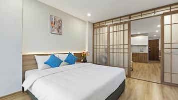Blackout drapes, iron/ironing board, free WiFi