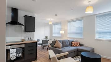 Comfort Apartment, 1 King Bed, Non Smoking | Living area