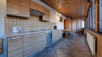 Family Apartment | Private kitchen | Fridge, stovetop, coffee/tea maker, electric kettle