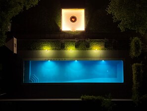 Pool - Luxury cottage with pool, jacuzzi, hammam, pets allowed, near Le Mans (Voivres-lès-le-Mans)