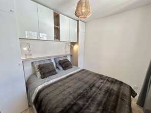 1 bedroom - Cozy 2-room apartment, terrace, ski locker, shared parking (Demi-Quartier)