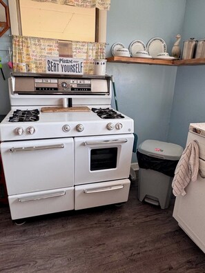 Microwave, oven, stovetop