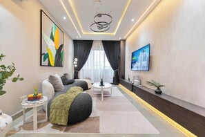 Apartment, 2 Bedrooms, Smoking | Living room - Chic Waterfront 2BR in Lekki Phase 1 - 5 Star Apt (Lekki)