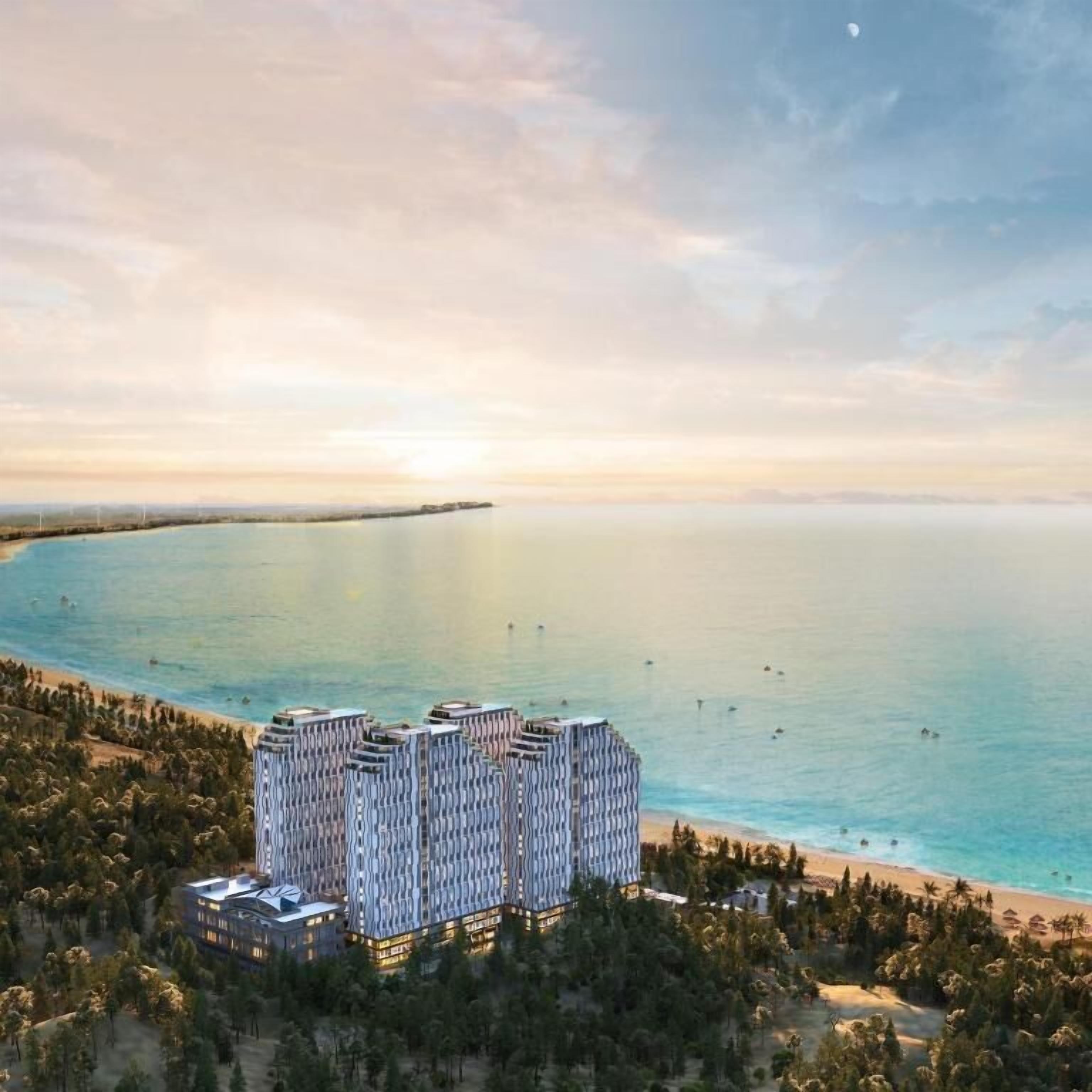 On the beach, white sand