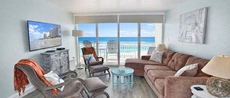 Appart'hôtel, 1 chambre | Coin séjour | TV connectée