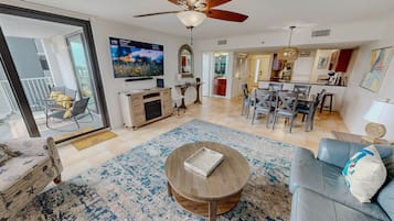 Condo, 2 Bedrooms | Living area | Smart TV