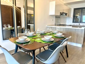 Dining - Chic 2BR Apt 1km from Playa Bonita (Las Terrenas)