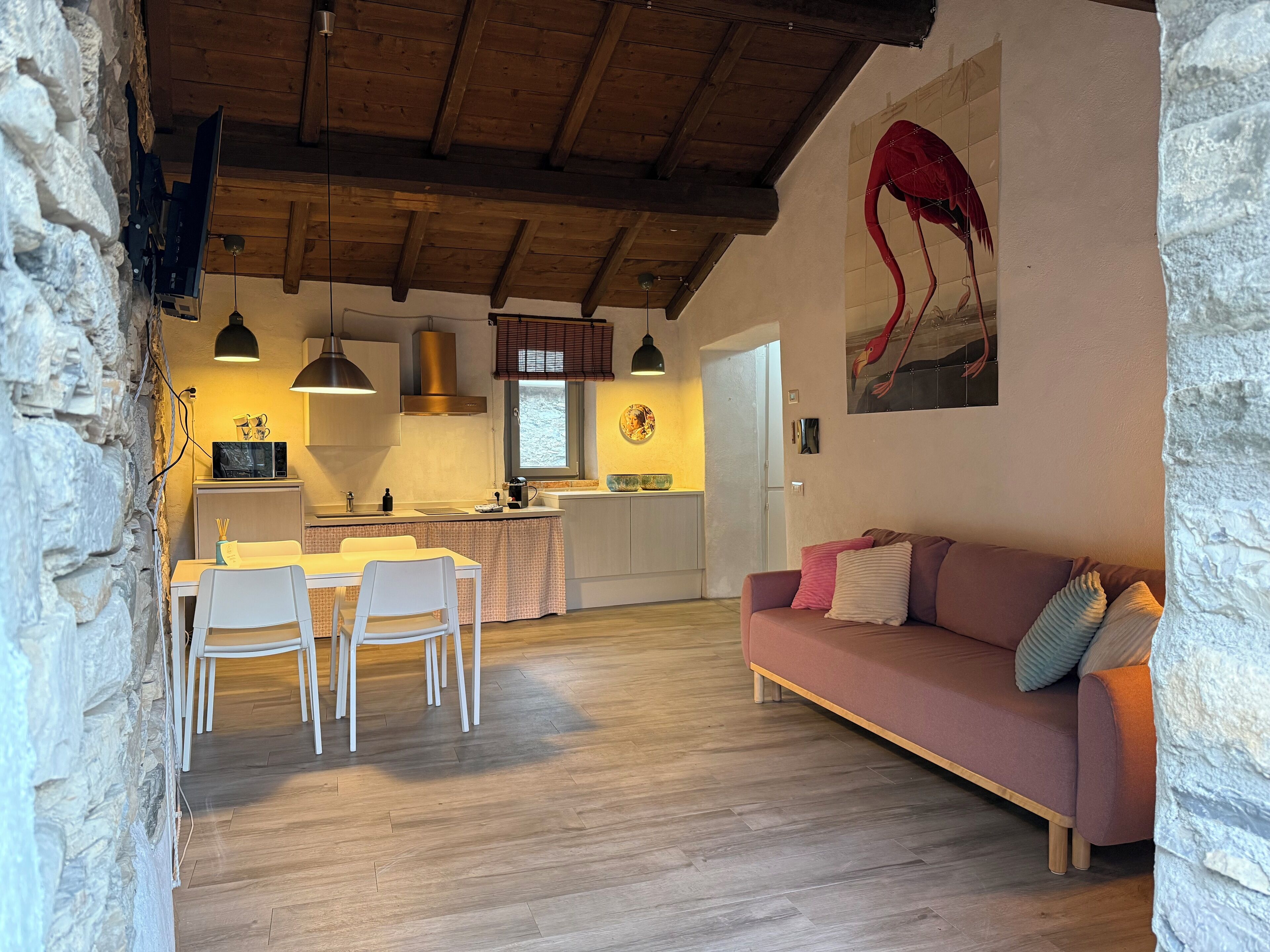 Deluxe-Apartment, 1 Schlafzimmer, Terrasse, Bergblick | Innenbereich