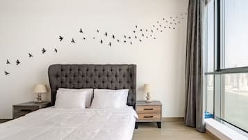 1 slaapkamer, een strijkplank/strijkijzer, wifi, beddengoed