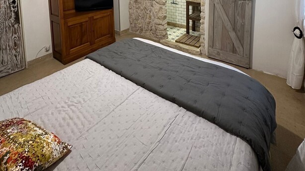 1 bedroom, iron/ironing board, WiFi, bed sheets - Bed & Breakfast “La Lisière” with Mountain View, Wi-Fi and Air Conditioning (Brantes)