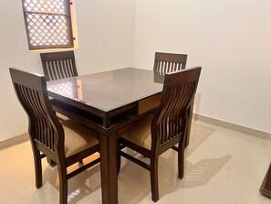 Dining - Charming 2-bedroom country house in tranquil Kurali with AC (Kurali)
