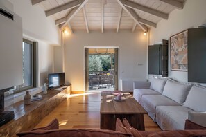 Villa, barrierefrei, Meerblick | Wohnbereich