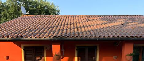 屋外ダイニングエリア