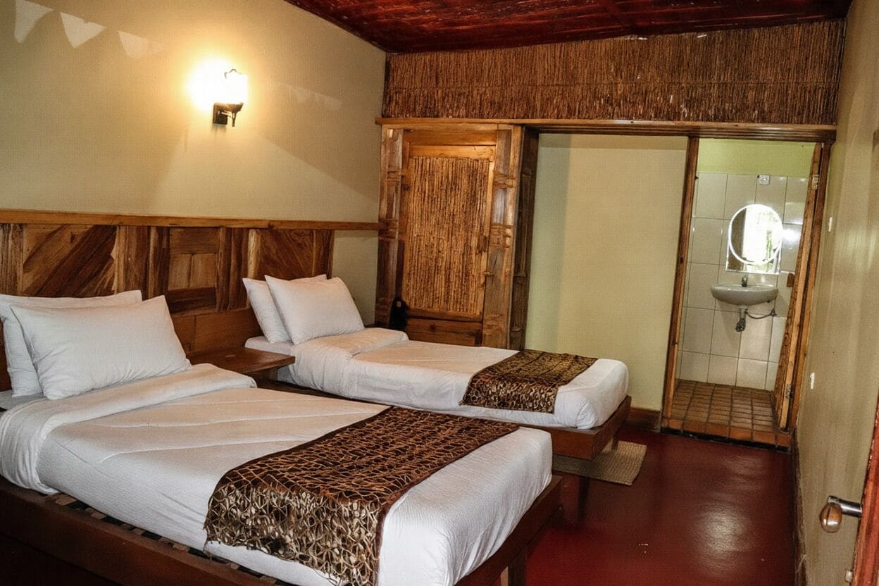 Kahden hengen huone (yksi tai kaksi sänkyä), parveke, näköala puutarhaan | Ilmainen Wi-Fi, vuodevaatteet, pääsy pyörätuolilla