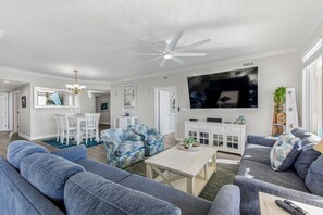 TV - Luxury Gulf-Front Condo with Massive Wraparound Balcony & Sunset Views (Panama City Beach)