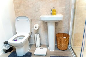 Ducha, bañera de hidromasaje, secador de pelo, bidet