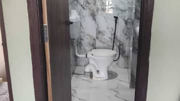 Comfort Shared Dormitory, Women only, Balcony, Lake View | Bathroom | Shower, soap