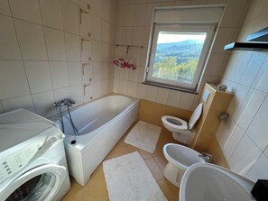 Hair dryer, bidet, towels, soap - Apartment Mauro - 2 bedroom, sea view, pool (Ičići)