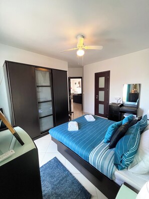 Penthouse, City View | Blackout curtains, iron/ironing board, free WiFi - Modern PENTHOUSE 2 Terraces near Airport (Luqa)