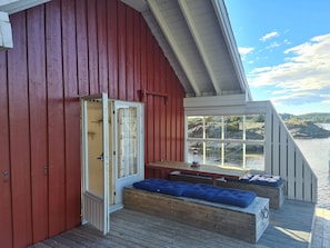 Terrace/patio - Idyllisk sjøbu (Telemark)