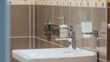 Dusch, hårtork och tvål