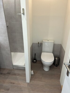 Shower, hair dryer, towels, toilet paper - Maison bord de rance, jacuzzi and petanque court (Pleudihen-sur-Rance)