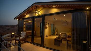 Bungalow Deluxe, balcon, vue montagne | Terrasse/Patio