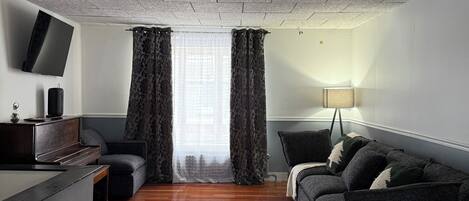 Smart TV, DVD player, books