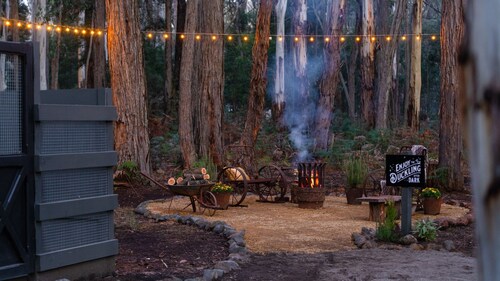 The Duckling quintessential bush retreat set amongst towering gums. One bedroom - dog friendly