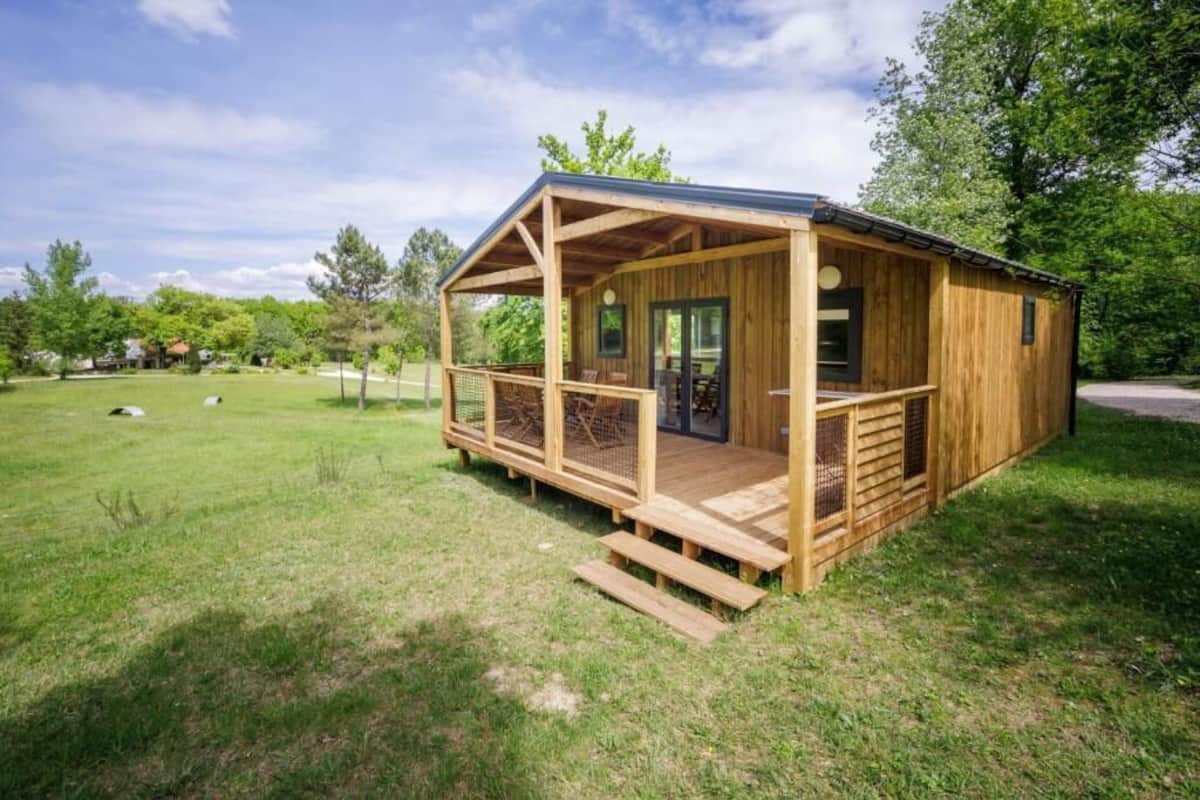 Familie chalet, uitzicht op tuin | Exterieur