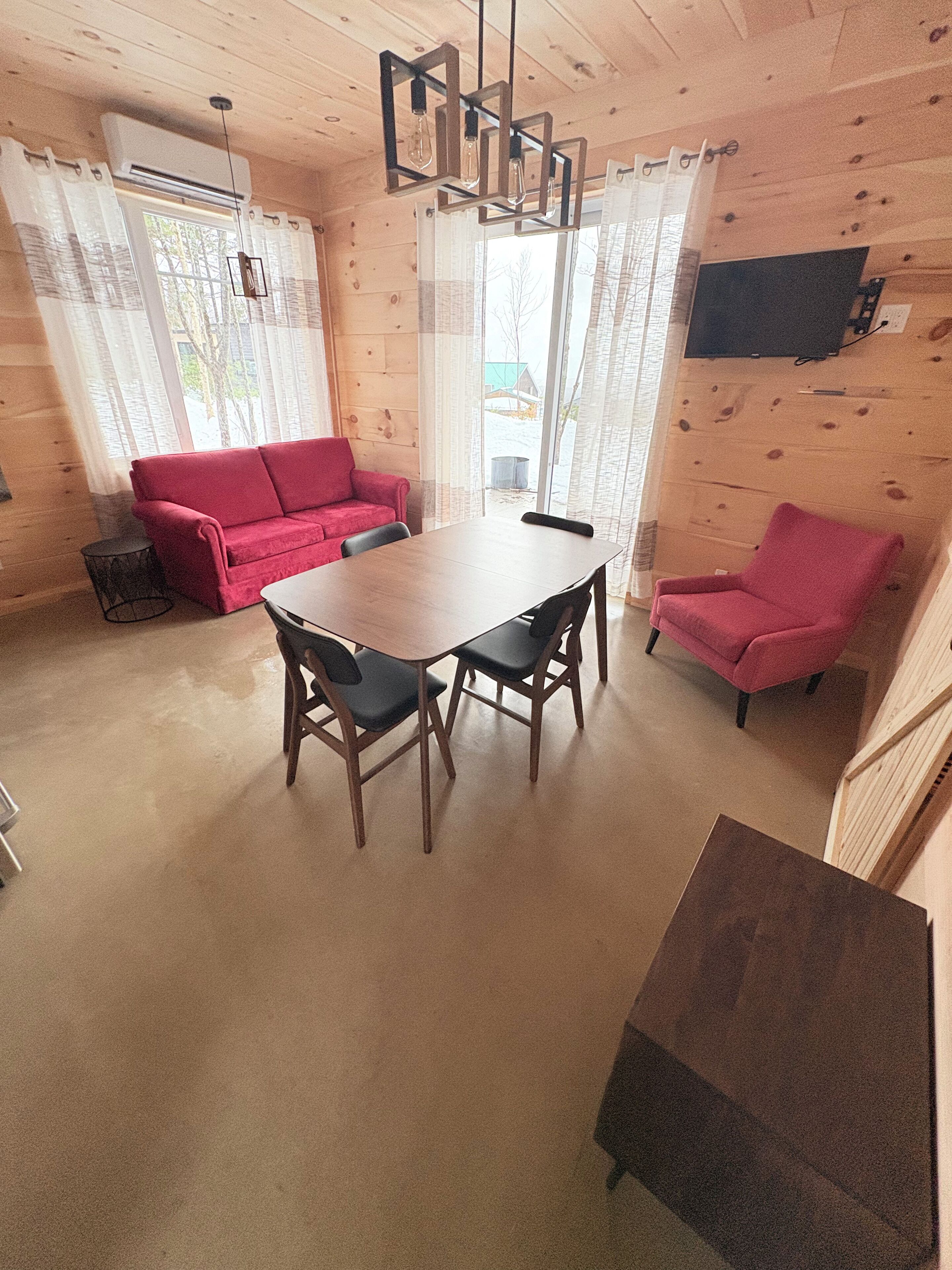 Chalet, vue montagne | Coin séjour