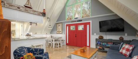 TV, DVD player, offices