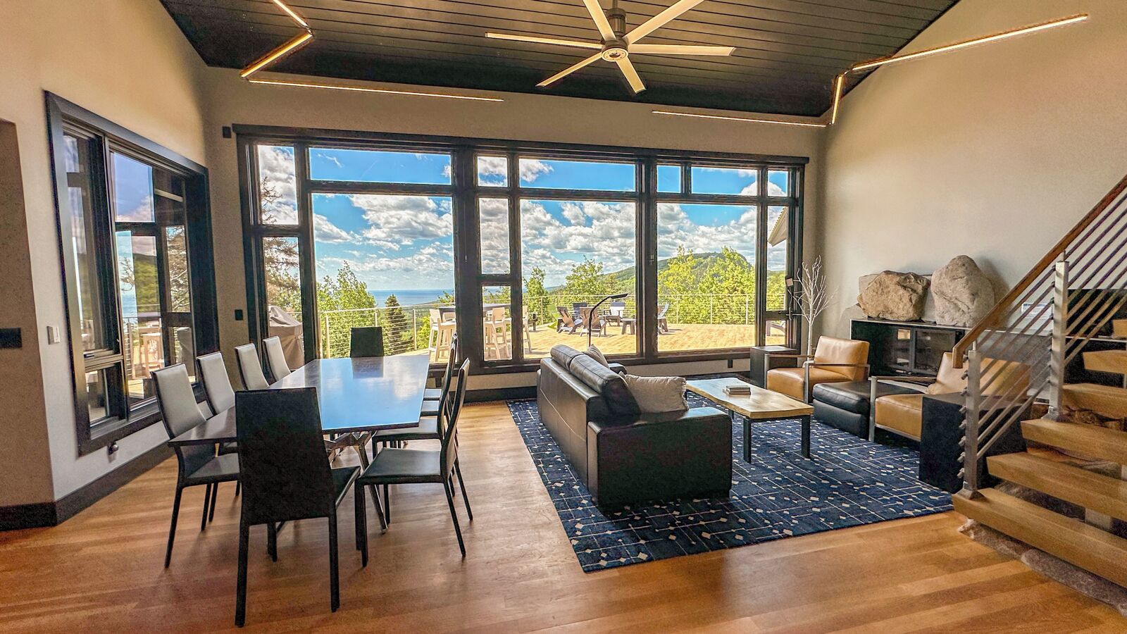 Enjoy these incredible views at Blue House in Lutsen, Minnesota.