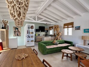 Living area - House on the beach! NOBEVIP Punta Prima Beach House private pool private parking (Sa Punta Prima)