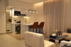 Living area - niam Serviced Apartments - Economic (Riyadh)