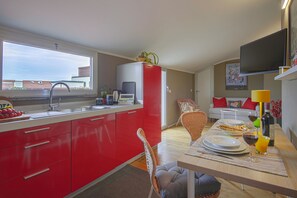 Leilighet (1 Bedroom) | Eget tekjøkken | Ovn, espressomaskin og vannkoker