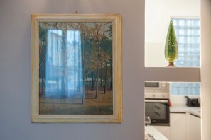 Leilighet (1 Bedroom) | Eget kjøkken | Mikrobølgeovn, ovn, kokeplater og oppvaskmaskin